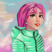 Il mio progetto del corso: Ritratto di personaggi femminili con Procreate. Traditional illustration, Digital Illustration, and Digital Drawing project by silvia_scalia72 - 02.01.2024