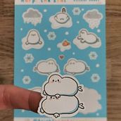 My project for course: Kawaii Illustration: Harpi the Seal stickers. Ilustração tradicional, Design de personagens, e Mangá projeto de Sarah Lynch - 23.01.2024