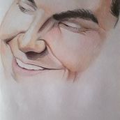 Mi proyecto del curso: Retrato realista con lápices de colores. Un proyecto de Ilustración tradicional, Bellas Artes, Dibujo a lápiz, Dibujo, Dibujo de Retrato, Dibujo realista, Dibujo artístico y Dibujo con lápices de colores de sbaffinatalia - 01.02.2024