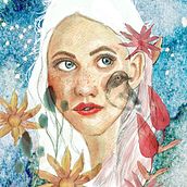 Mi proyecto del curso: Retrato ilustrado en acuarela. Traditional illustration, Fine Arts, Painting, Drawing, Watercolor Painting, Portrait Drawing, and Artistic Drawing project by oligardom3 - 02.01.2024