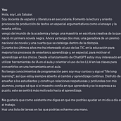 Mi proyecto del curso: Usar Chat GPT para trabajar. Un progetto di Consulenza creativa, Gestione progetti di design, Management, produttività, Business, Intelligenza Artificiale e Educazione di Luis Salazar - 20.01.2024