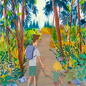 "Tiny Wonders" is a real life story from a camping trip with my son. Ilustração infantil, Ilustração tradicional e Ilustração digital projeto de Jason Large - 22.10.2022