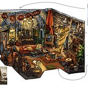 My project for course: Visual Development: Illustrate Imaginary Settings Ein Projekt aus dem Bereich Zeichnung, Digitale Illustration, Concept Art und Digitale Zeichnung von Margaret Salter - 02.02.2024