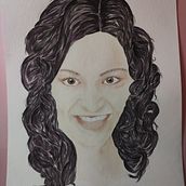 Mein Abschlussprojekt für den Kurs: Illustriertes Porträt mit Aquarell. Un proyecto de Ilustración tradicional, Bellas Artes, Pintura, Dibujo, Pintura a la acuarela, Dibujo de Retrato y Dibujo artístico de sandra_hochfellner - 02.02.2024