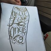 Meu projeto do curso: Lettering para tatuagem. Calligraph, Lettering, and Tattoo Design project by ariston_simon - 01.30.2024