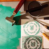 Mi proyecto del curso: Creación de sellos con tipografía e imágenes. Traditional illustration, Arts, Crafts, Fine Arts, T, pograph, Printing, and Engraving project by raul.lerma - 01.30.2024