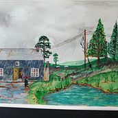 My project for course: Watercolor Travel Journal. Sketchbook project by k_pratt_fritillaria - 02.03.2024