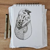 My project for course: Surrealistic Fineliner Illustration Ein Projekt aus dem Bereich Traditionelle Illustration, Bleistiftzeichnung, Zeichnung, Realistische Zeichnung, Artistische Zeichnung und Illustration mit Tinte von mata_cervinkova7 - 03.02.2024