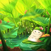 My project for course: Atmospheric Scenes in Procreate: Paint with Color and Light. Un progetto di Illustrazione digitale, Disegno, Pittura digitale e Character design di Thamonwan White - 03.02.2024