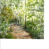 My project for course: Dreamy Watercolor Landscapes: Paint with Light. Projekt z dziedziny  Malarstwo i Malowanie akwarelą użytkownika Sandra Gregory - 04.02.2024