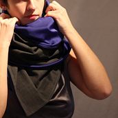 Infinity scarf in doppio tessuto. Arts, Crafts, Creativit, and Sewing project by riti_1 - 02.04.2024