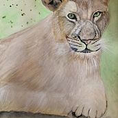 Mon projet du cours : Portraits expressifs d'animaux à l'aquarelle. Traditional illustration, Watercolor Painting, Realistic Drawing, and Naturalistic Illustration project by sandrine GANIER - 02.04.2024