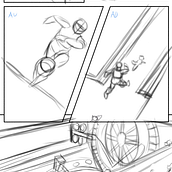 Mi proyecto del curso: Guion para cómic: domina el storytelling visual. Projekt z dziedziny Komiks, Stor, telling, Stor, board, Pisanie scenariusz, Komunikacja, Narracja, Beletr, st, ka, Kreat i wne pisanie użytkownika cynthreybloom - 04.02.2024