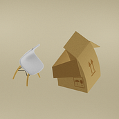 Caja y Silla - Principios de la Animación. Projekt z dziedziny 3D, Trad, c, jna ilustracja i  Animacja użytkownika María Rodríguez Fernández - 05.02.2024