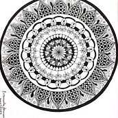 Meu projeto do curso: A arte de desenhar mandalas: crie padrões geométricos. Drawing & Ink Illustration project by emanuela_lacerda89 - 02.05.2024