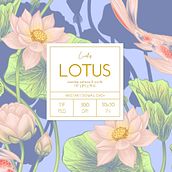 LOTUS- patterns & motifs. Botanical Illustration, Pattern Design, Naturalistic Illustration, Graphic Design, Digital Illustration, Digital Drawing, Design, Packaging, Fine Arts, and Printing project by Nataliia Fisenko - 01.31.2023