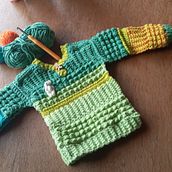 Mi proyecto del curso: Prendas a crochet llenas de color y textura. Fashion Design, Fiber Arts, Crochet, and Textile Design project by gabrielitareyster - 06.02.2023