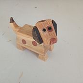 Mi proyecto del curso: Carpintería lúdica: crea art toys de madera. Een project van Ontwerp van personages, Beeldhouwwerk, Speelgoedontwerp, Art to y Houtbewerking van Yanalthé Yan - 29.01.2024