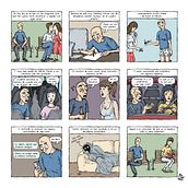 My project for course: The Comic is Another Story (memorias de un hombre calvo) Ein Projekt aus dem Bereich Bildende Künste, Comic, Zeichnung, Stor, board und Erzählung von Paul Estrada - 06.01.2024