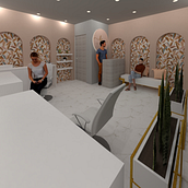 Mi proyecto del curso: Remodelación para comercio pestañas y cejas. Interior Architecture, Interior Design, Decoration, Interior Decoration, Retail Design, and Spatial Design project by Desiree Fernandez - 11.17.2023