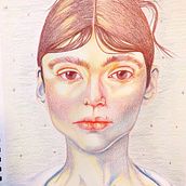 My project for course: Vibrant Portrait Drawing with Colored Pencils. Un projet de Dessin, Dessin de portrait, Carnet de croquis, Dessin aux cra , et ons de couleur de Sarah Haskell - 07.02.2024