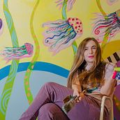 My project for course: Interior Mural Painting. Painting, Interior Decoration, Spatial Design, and Decorative Painting project by Anna Kapustina - 02.06.2024
