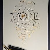 My project for course:  Intro to Hand-Lettering for Inspirational Quotes. . Un proyecto de Tipografía, Caligrafía, Lettering, Diseño tipográfico, H y lettering de akalligraafia - 07.02.2024