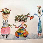 Mein Abschlussprojekt für den Kurs: Grafischer Humor: Lerne Tagesstrips zu zeichnen. Een project van Traditionele illustratie, Stripboek, Tekening met potlood,  Tekening y Verhaallijn van Monika Dlugosch - 07.02.2024