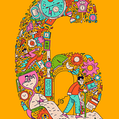 Ilustração vetorial com estilo doodles baseado em um poema do Mário Quintana Ein Projekt aus dem Bereich Traditionelle Illustration, Vektorillustration und Digitale Illustration von Aline Fernandes - 07.02.2024