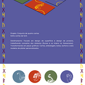 SOFISATELIÊ - Cartas inspiradas em runas. Graphic Design, Product Design, and Digital Illustration project by Sophia Carvalho - 07.10.2023