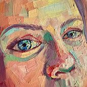 My project for course: Painting Eyes with Oil for Vibrant Portraits. Un progetto di Pittura e Pittura ad olio di Olya Anima - 06.02.2024