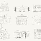My project for course: Colorful City Portraits: Illustrate Your Favorite Place. Een project van Traditionele illustratie,  Infographics,  Tekening, Digitale illustratie y  Digitaal schilderij van lotu_ili - 09.02.2024