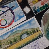 My project for course: Watercolor Travel Journal. Traditional illustration, Watercolor Painting, Architectural Illustration, and Sketchbook project by wlnggraeni28 - 02.07.2024