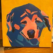 My project for course: Stylized Acrylic Painting: Explore Color and Shape. Projekt z dziedziny  Malarstwo, Malarstwo akr i lowe użytkownika Norah Browne - 05.02.2024