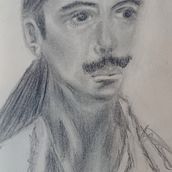 My project for course: Realistic Portraits Using Charcoal. Traditional illustration, Fine Arts, Drawing, Portrait Drawing, and Realistic Drawing project by michelacarmazzi - 02.09.2024
