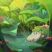 My project for course: Atmospheric Scenes in Procreate: Paint with Color and Light. Digital Illustration project by Alla Luenn - 02.09.2024