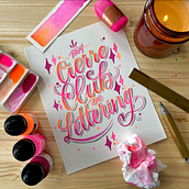 Lettering con acuarela. Lettering, Calligraph, T, and pograph project by PAULA DÍAZ - 02.10.2024
