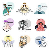 Inktober 2023 . % almironwork tarafından hazırlanan Dijital İllüstras, Ve on projesi - 11.01.2023