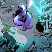 Mi proyecto del curso: Ilustración digital de fantasía y ciencia ficción. Traditional illustration, and Digital Illustration project by Amilcar Naranjo - 02.10.2024