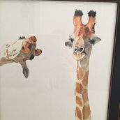 Goofy giraffes . Painting project by Kathy Logan - 02.11.2024