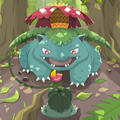 Bulbasaur Evolution line. Un progetto di Illustrazione digitale di Shambi Torres - 30.09.2023