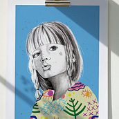Mi proyecto del curso: Retrato con lápiz, técnicas de color y Photoshop. Traditional illustration, Fine Arts, Pencil Drawing, Drawing, Digital Illustration, and Portrait Drawing project by Tamara Gómez Martín - 02.11.2024