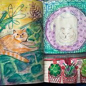 Mein Abschlussprojekt für den Kurs: Skizzenbuch-Übungen für künstlerisches Wachstum. Traditional illustration, Fine Arts, Sketching, Drawing, and Sketchbook project by Katherina - 02.11.2024