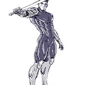 Mi proyecto del curso: Ilustración para cómics: anatomía de un superhéroe. Character Design, Comic, Pencil Drawing, Figure Drawing, and Digital Illustration project by Ruben Acero Perez - 02.10.2024