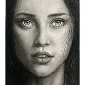 My project for course: Artistic Charcoal Portraiture: Creating Atmosphere. Traditional illustration, Fine Arts, Drawing, Portrait Drawing, Realistic Drawing, and Artistic Drawing project by elimaraz - 02.09.2024