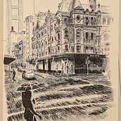 My project for course: Urban Architectural Sketching with Ink. Un progetto di Illustrazione tradizionale, Bozzetti, Disegno, Illustrazione architettonica e Illustrazione con inchiostro di Alex Donald - 12.02.2024
