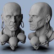 Mi proyecto del curso: Retrato 3D realista con ZBrush y KeyShot Dhalsim. 3D, 3D Modeling, and 3D Character Design project by Jean Carlo Pinilla - 01.28.2024