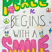 Mi proyecto del curso: Peace begins with a Smile  . % Claudia Russo Bernagozzi tarafından hazırlanan Harfler, Eskiz çizimi, Yaratıcılık, Çizim, El Yazısı, Ve Eskiz defteri projesi - 05.08.2024