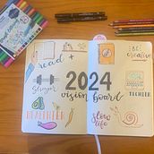 Mi proyecto del curso: Bullet journal creativo: aumenta tu productividad. Traditional illustration, Arts, Crafts, Lettering, DIY, H, Lettering, Management, and Productivit project by Alina E Punto - 02.12.2024