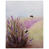 Lavender Haze, My project for course: Illustrating the Natural World with Watercolor and Charcoal. Traditional illustration, Painting, and Naturalistic Illustration project by sarah.addy - 02.12.2024